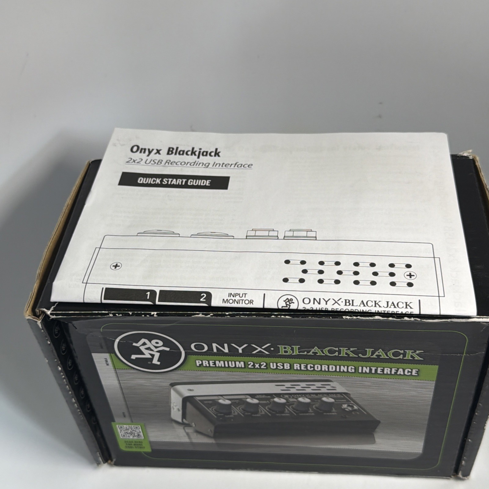 Mackie Onyx Blackjack 2x2 USB Audio Interface - Studio Quality Recording W/ Box