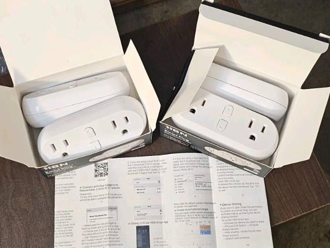 HBN Wi-Fi Smart Plug 2-Pack x2 (4 Smart Plugs, 8 Outlets)