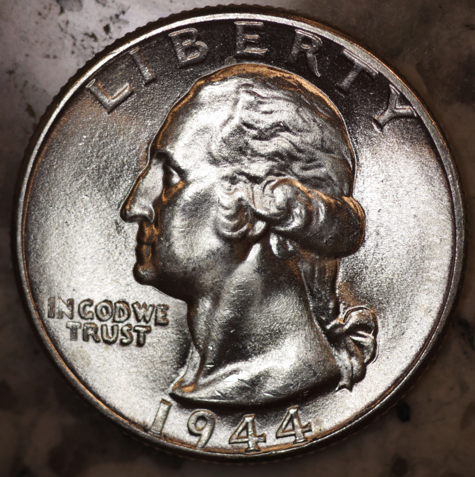 1944 P Washington Quarter 25C GEM BU LUSTER! 90% Silver
