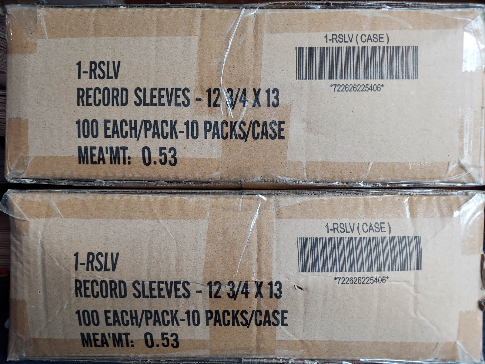 2 Cases Of 1000 BCW Record Vinyl Clear Plastic Outer Sleeve Bags Cover 33 RPM LP