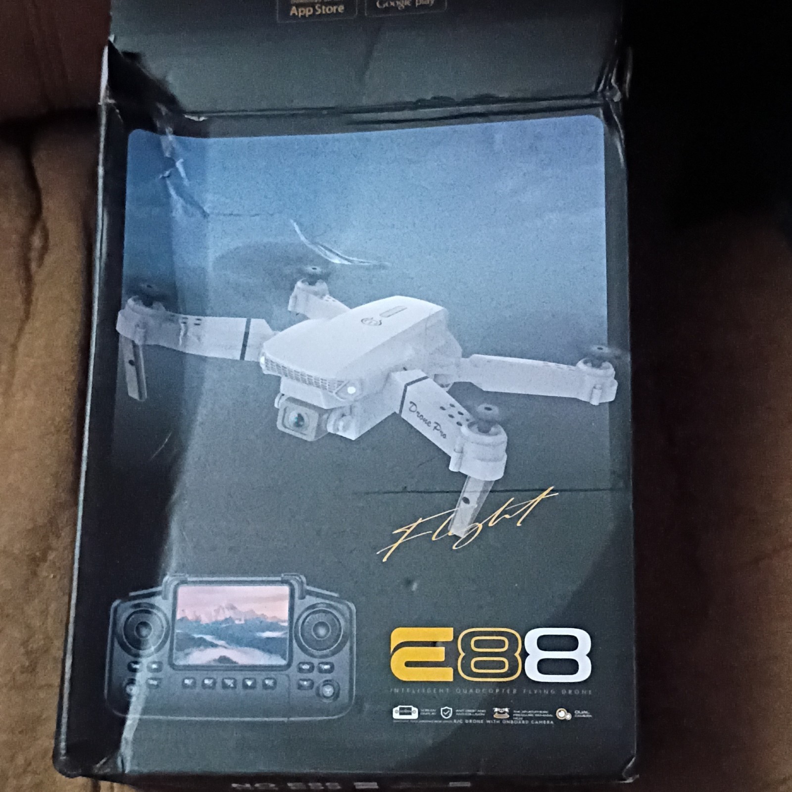 E Series E88/E99 Quadcopter Drone Dual Camera Screen Display RC Black