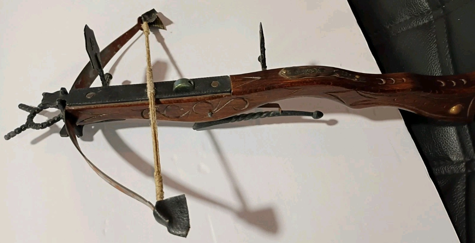 Vintage Steel And Wood Replica, Medieval Crossbow Decoration Working Functional