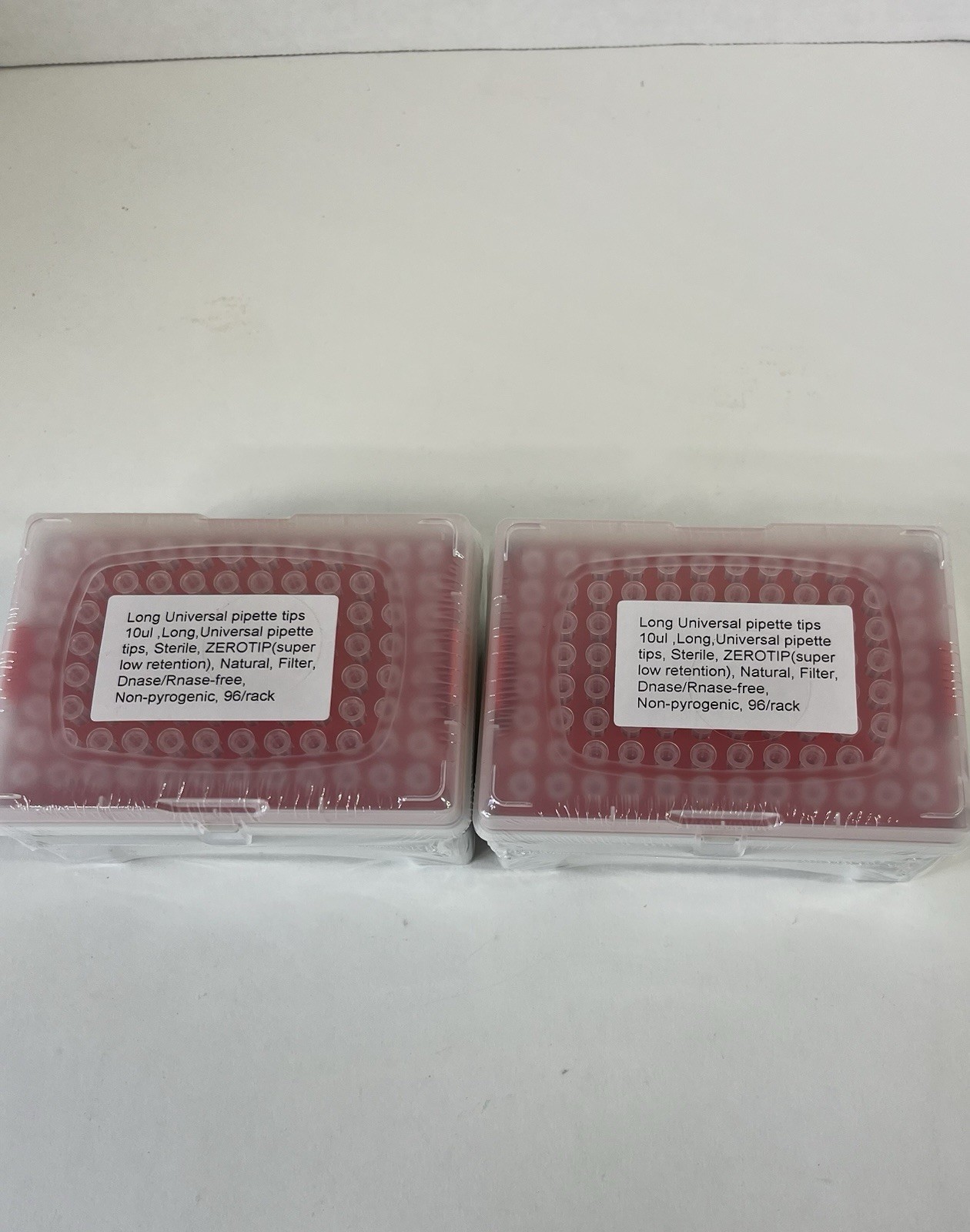 Long Universal Pipette Tips 10 UL 96 Rack Brand New Lot Of 2