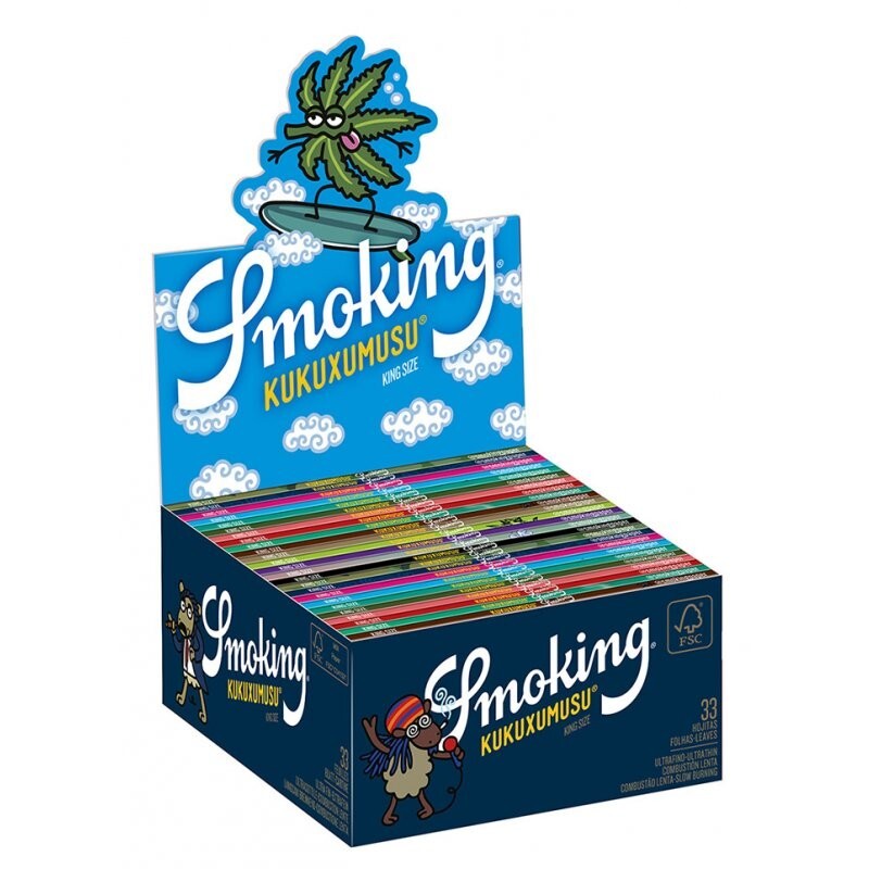 Cartine Smoking® Kukuxumusu Lunghe Ultra King Size Slim 50 50 Libretti Originale