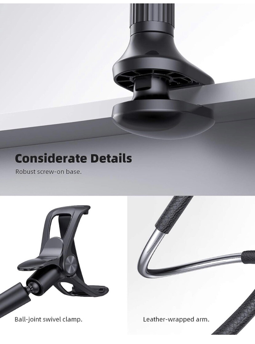 Universal 360° Rotatable Tablet Stand Holder Flexible Mount For iPad Cell Phone