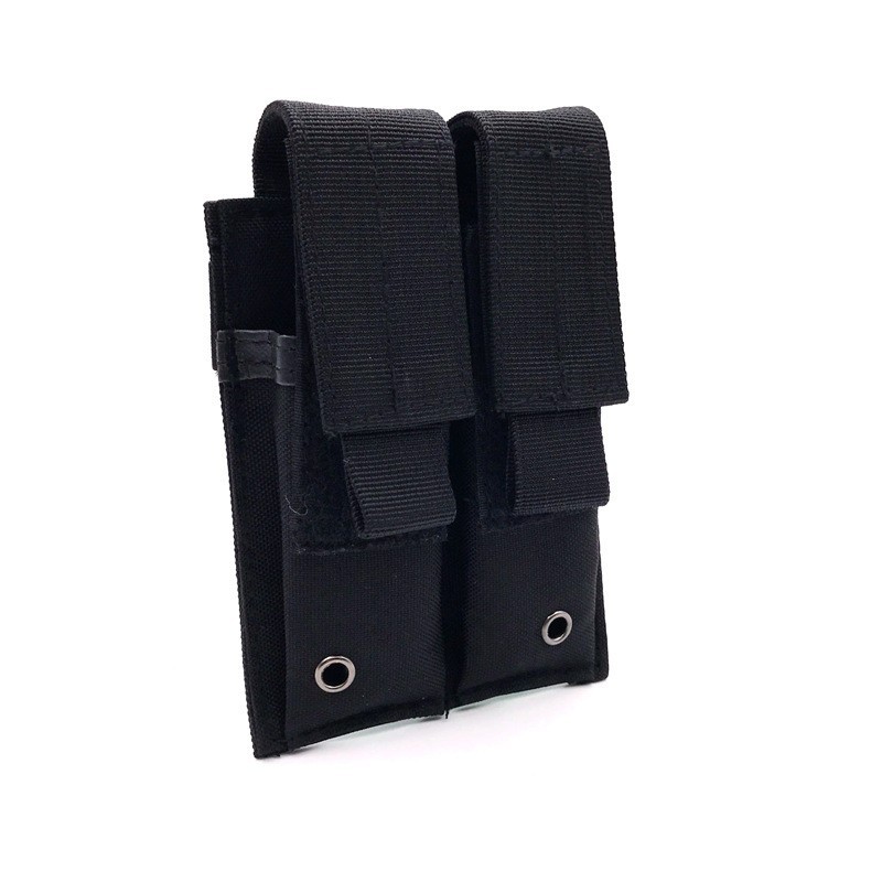 Double Magazine Holder Tactical MOLLE for 9mm Durable Gear For (2)