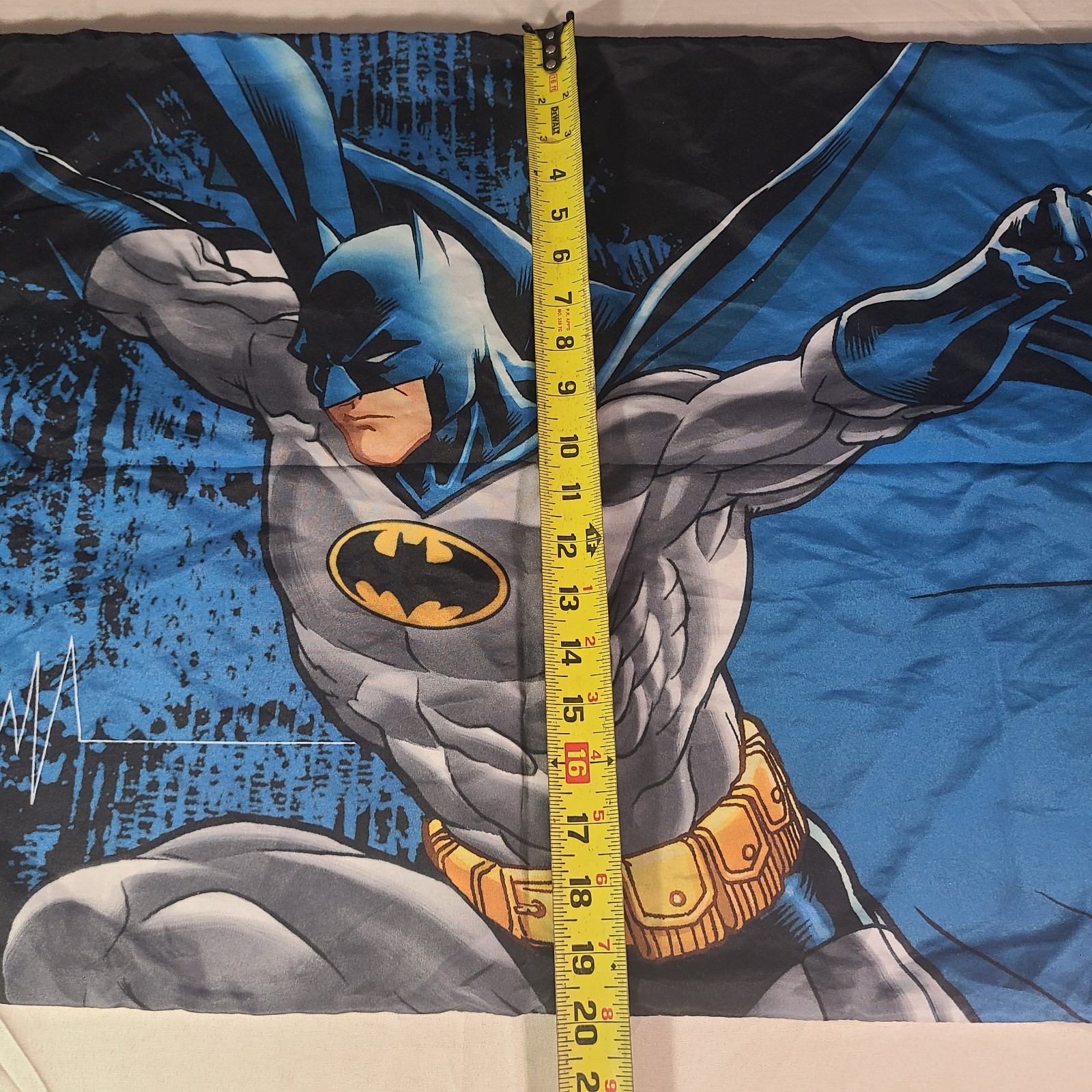 VTG Batman Two Sided Pillow Case Measures 30" x 20"