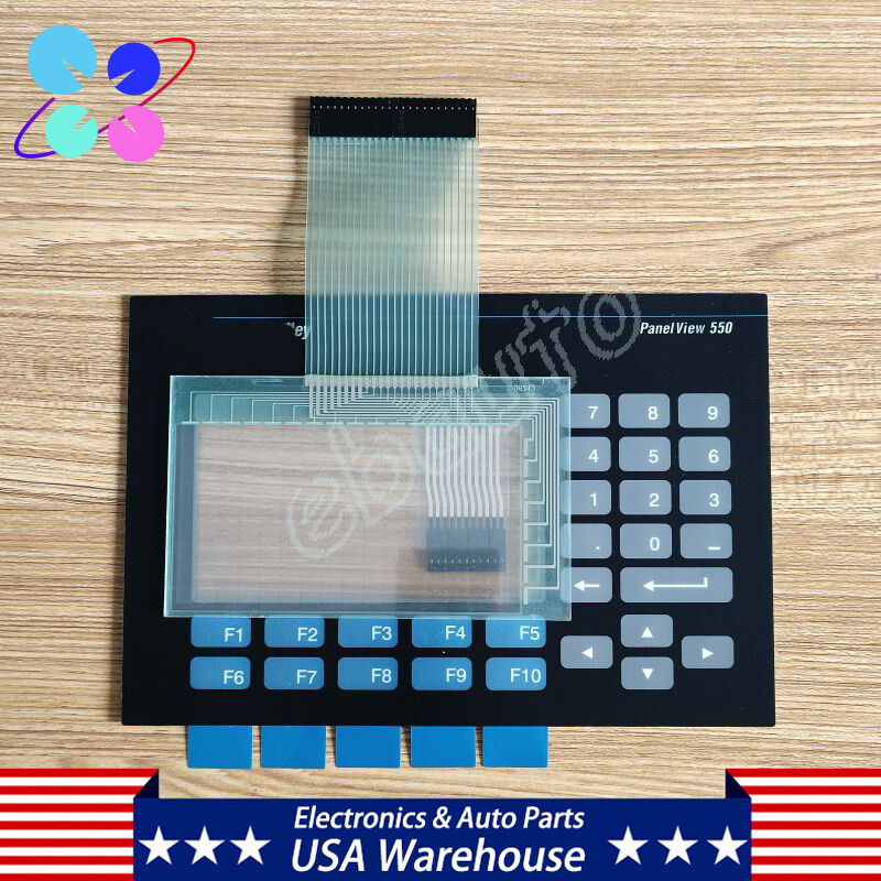 Touch Screen & Membrane Keypad for AB 2711-B5A1 Panel Glass PanelView 550