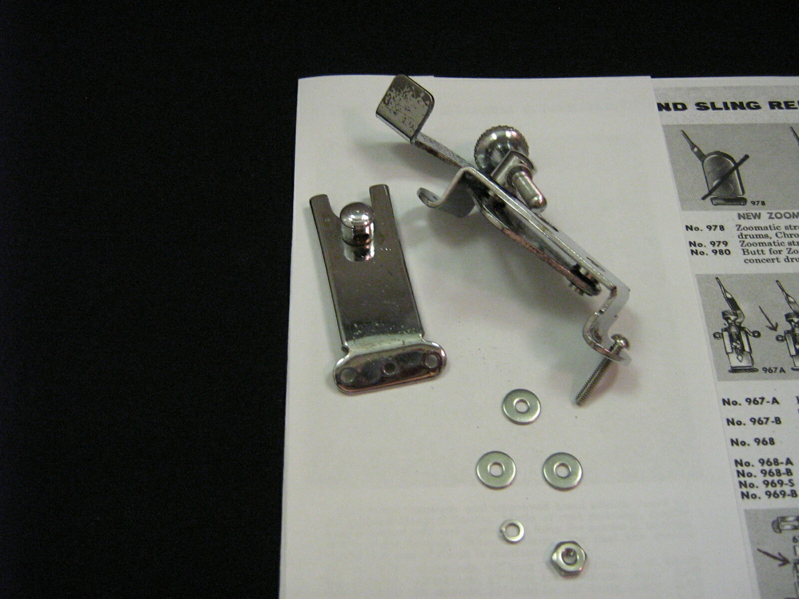 Slingerland Snare Drum Strainer / Butt End Mounting Hardware "Stainless" L@@K !
