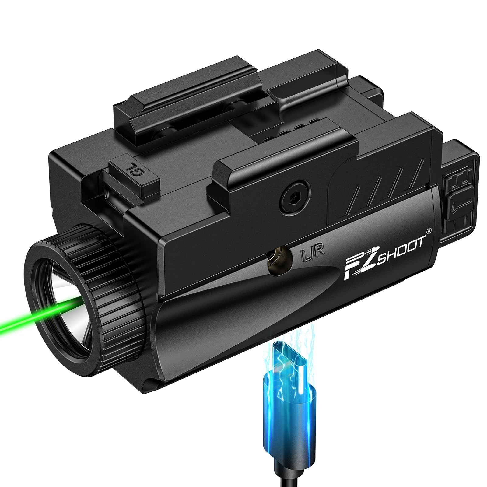 EZshoot 1000 Lumens Pistol Light Laser Combo, Green Combo