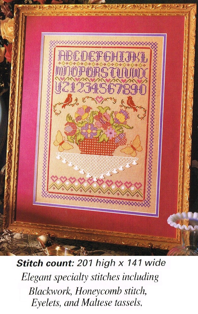 HERITAGE SAMPLER  CROSS STITCH/EMBROIDERY PATTERN ONLY  GU - QUQ