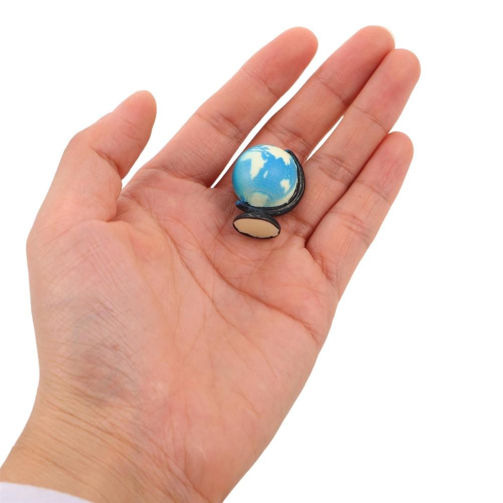 20Pcs Resin Mini Globes for Decor Sky Blue Tiny Globe for Office Desk