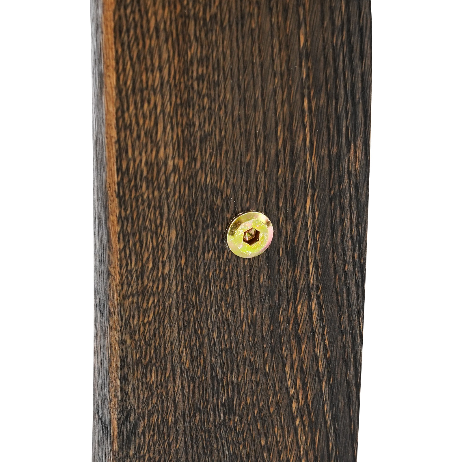 Rustic Oak Wood Barrel-Style Round End Table Brown Side Table