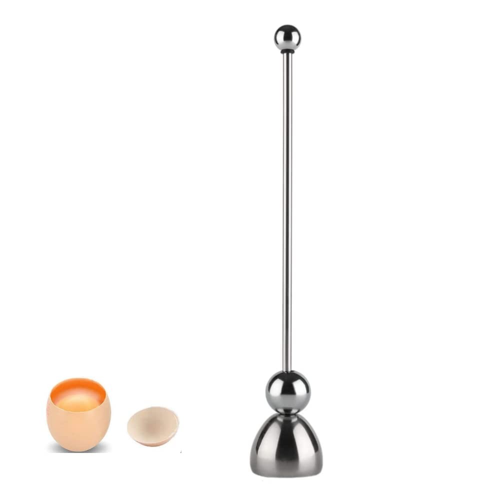 Egg Topper - Jawbush Shell Opener, Stainless Steel Cracker Opener