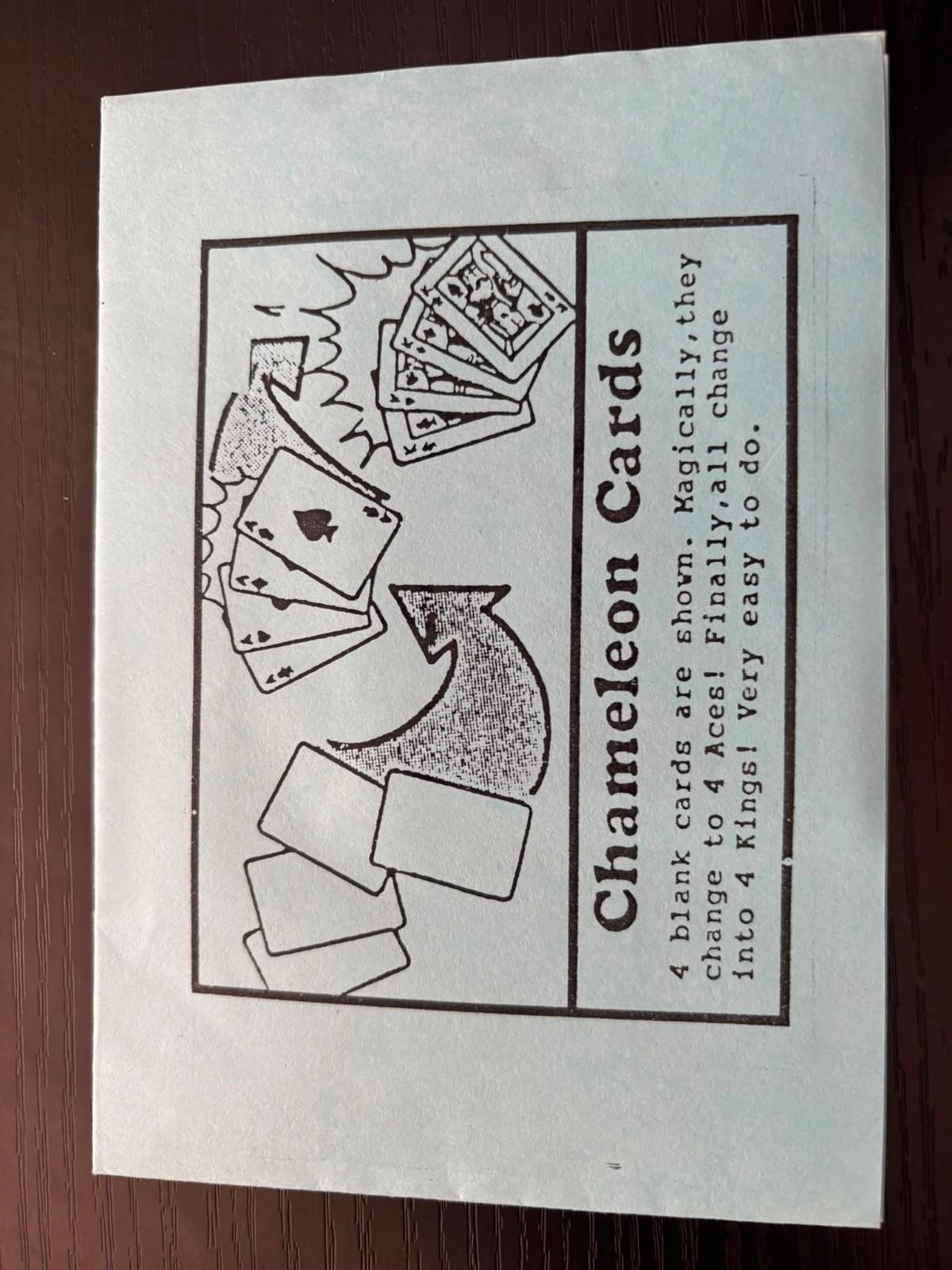 BRAND NEW MAGIC TRICK - Chameleon Cards by First Magic (Budget)