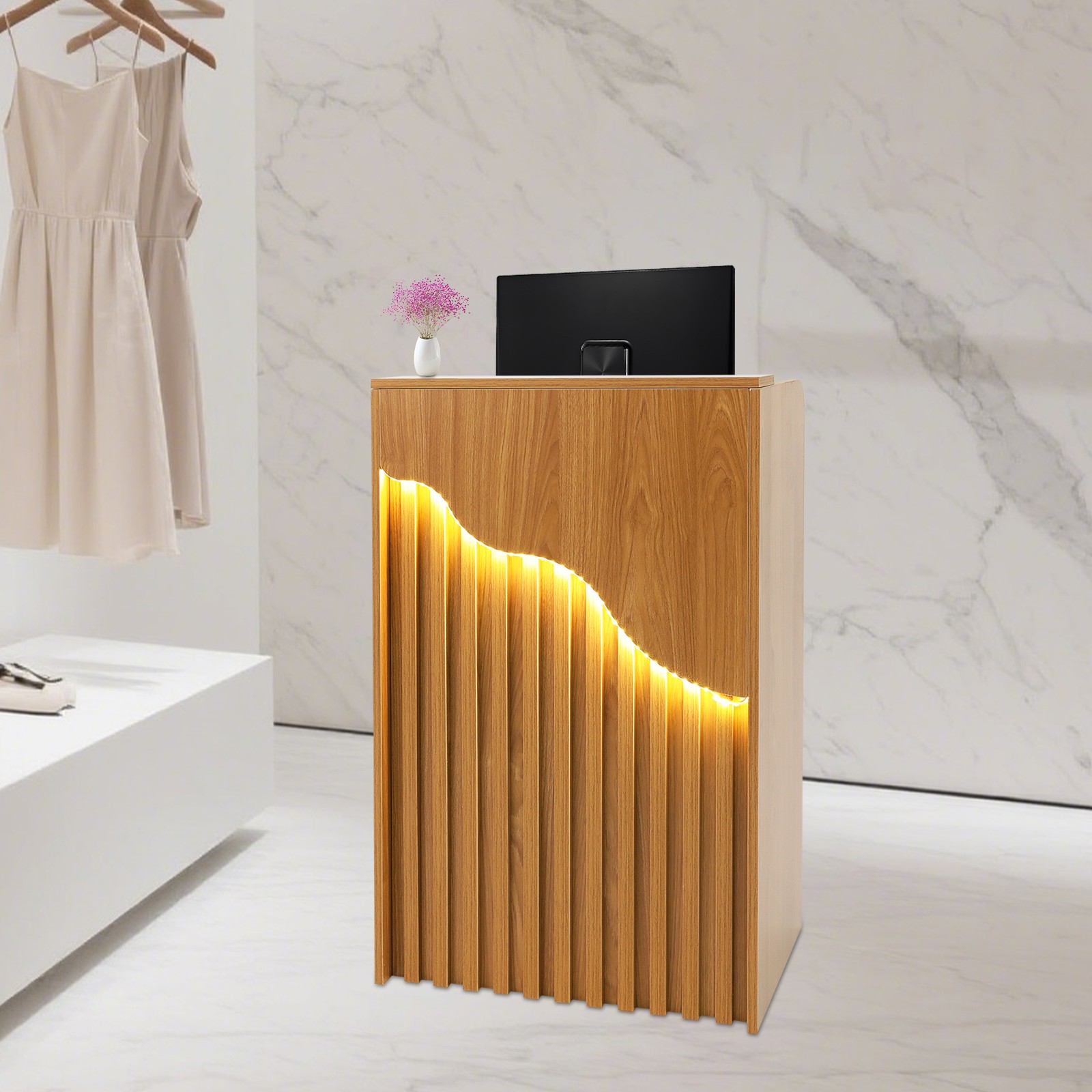 Modern Reception Desk Reception Desk For Checkout Reception Counter 60cm NEW