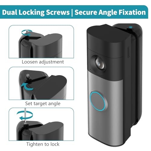 30-55 Degree Adjustable Doorbell Mount for Ring Battery & Wired