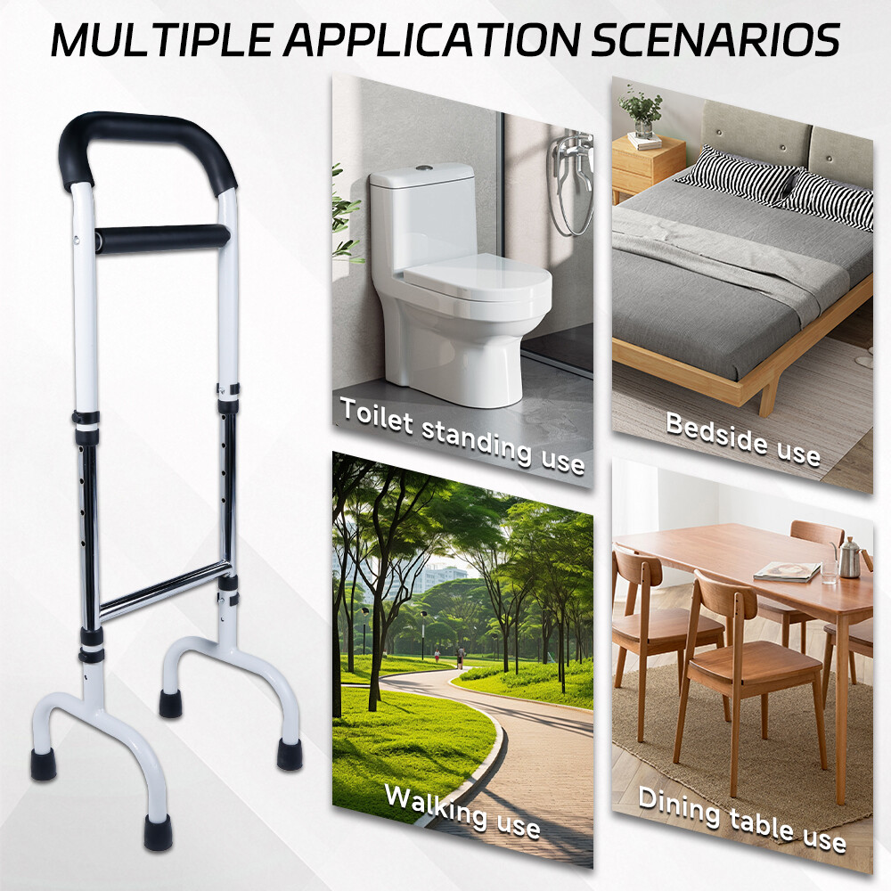 Height Adjustable Assist Cane Quick Assembly Walking Frame For Seniors Mobility