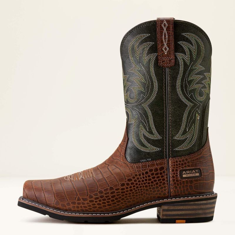 Men's Ariat Ironside Square Toe Steel Toe Work Boot - Brown