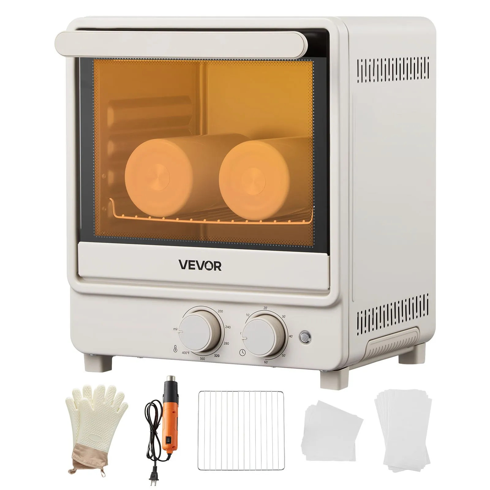13Qt Sublimation Oven for 20oz Tumblers w/ Heat Gun, Shrink Films & Gloves