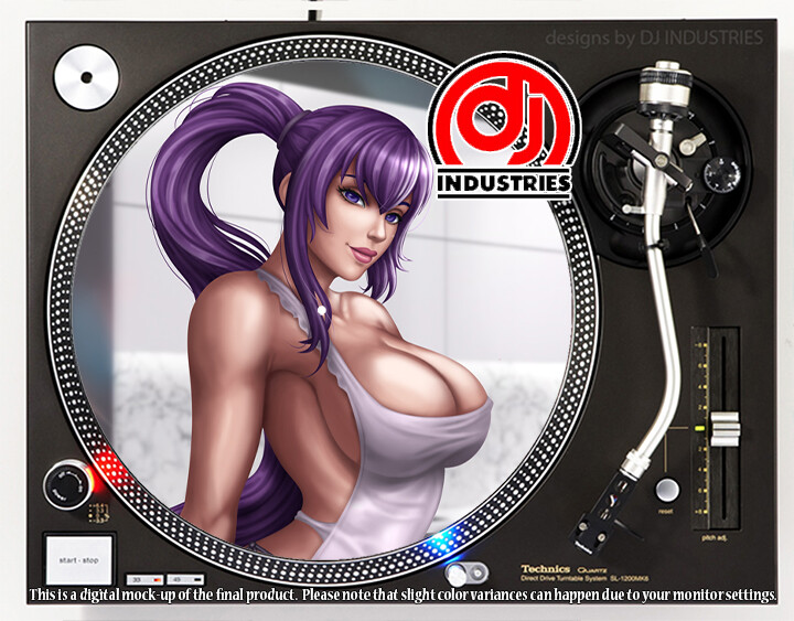 Anime Sexy Girl Danielle - 7"-12" DJ slipmat for  turntable record player