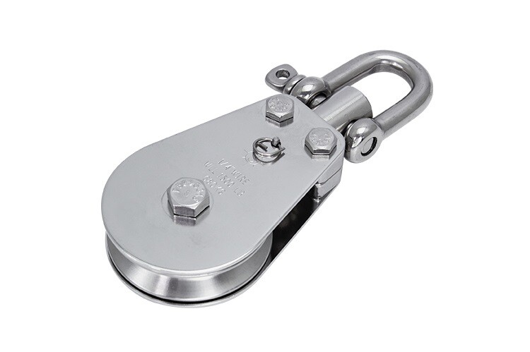 PULL-PRO D SHACKLE BLOCK LOLOAD, 3/16" W, 2.0", BB, 316SS