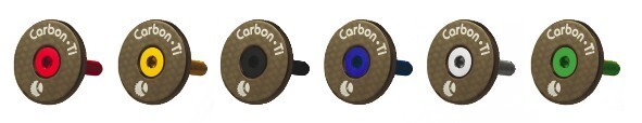 Carbon-Ti, X-Cap, Gloss Carbon 1 1/8" Stem Cap &  AL7075-T6 Bolt
