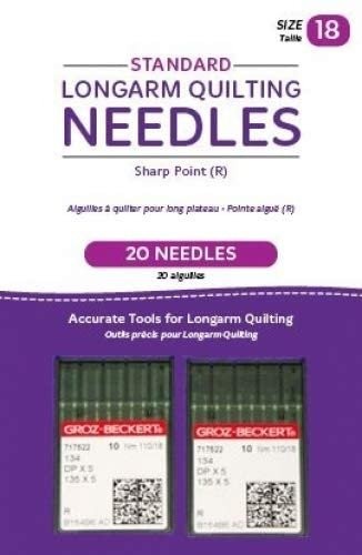 Handi Quilter Longarm Quilting Needles - Standard Sharp Point (R) Size 18...