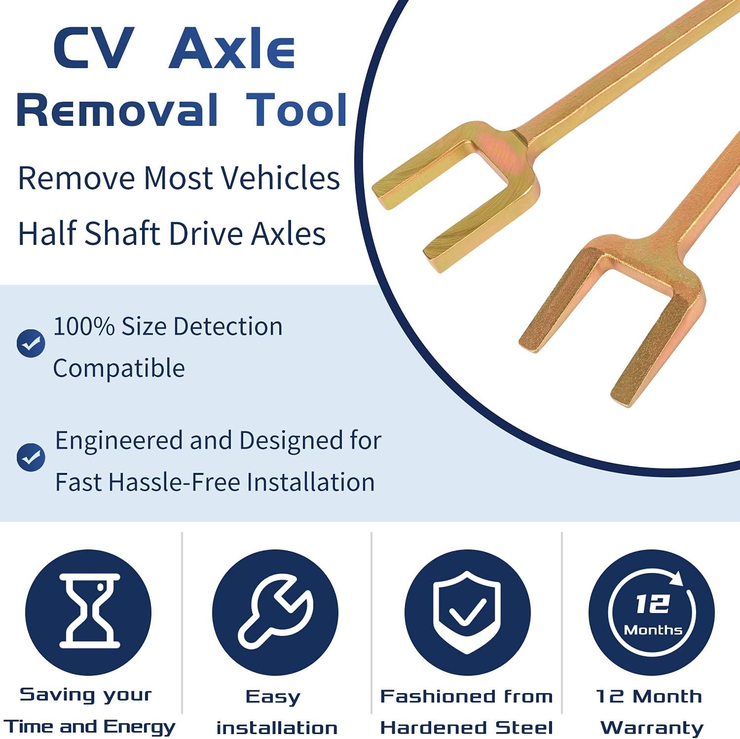 2SET Axle Popper Kit Inner CV Axle Removal Tool Set for Use on Front Wheel Drive