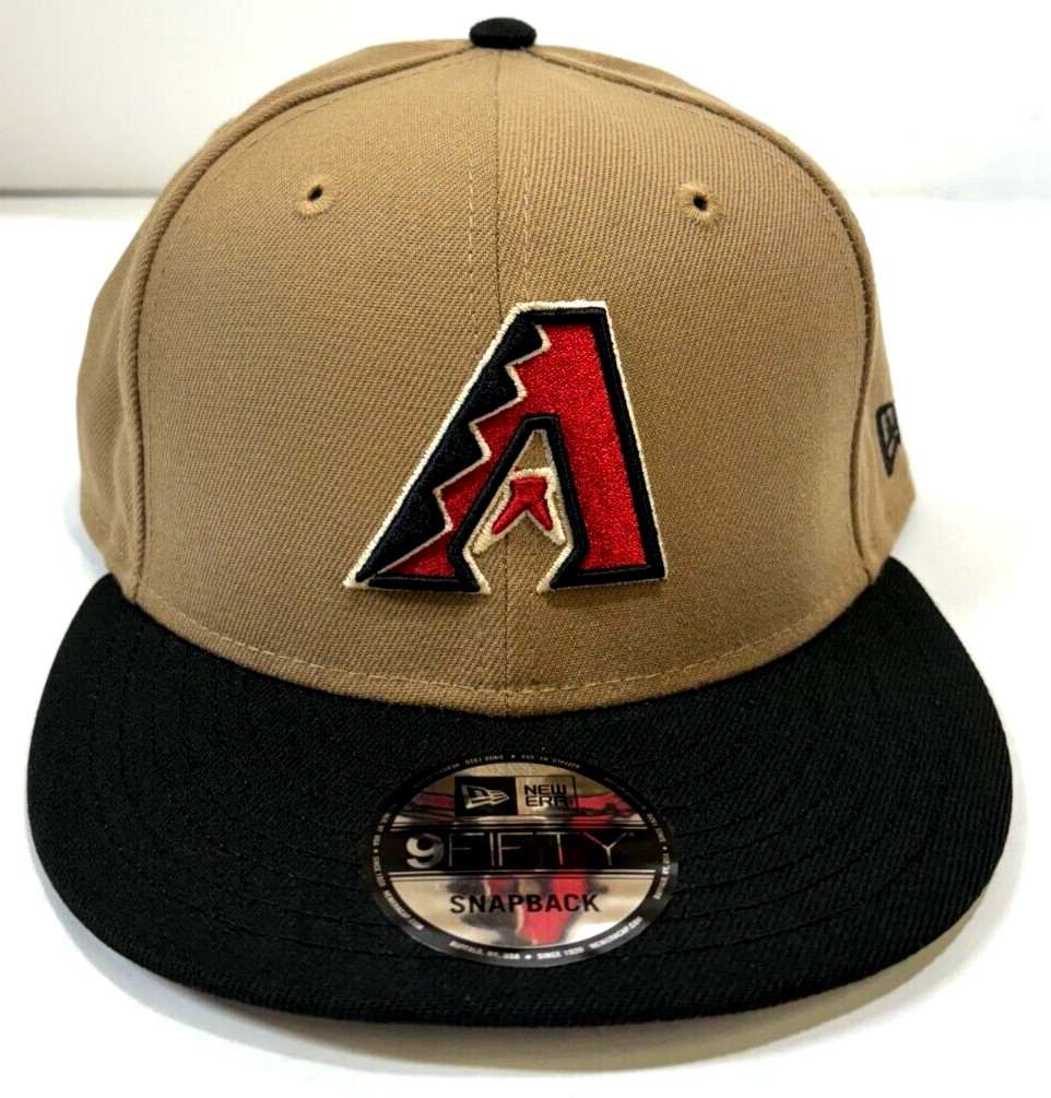 Arizona Diamondbacks MLB NE Snapback Hat~Khaki/Black