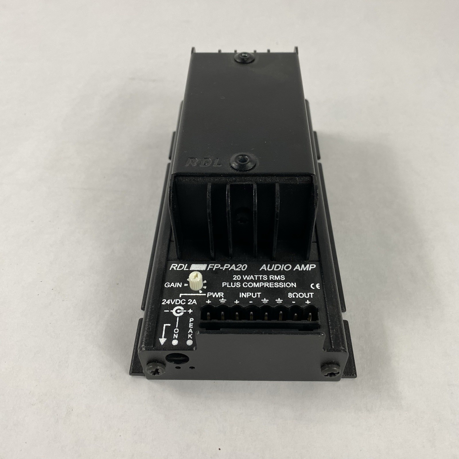 RDL FP-PA20 20-Watt RMS Plus Compression Audio Amp No Power Cord Untested