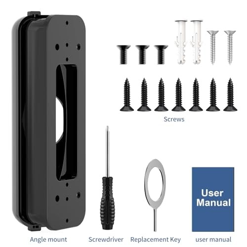 30-55 Degree Adjustable Doorbell Mount for Ring Battery & Wired