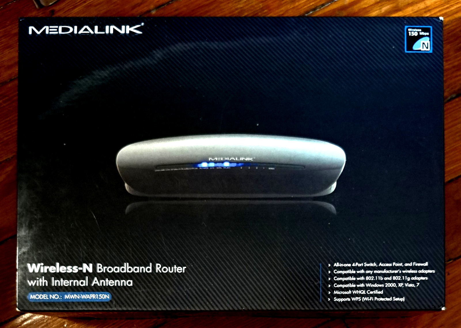 Medialink MWN-WAPR150N Mbps 4-Port 10/100 Wireless N Router