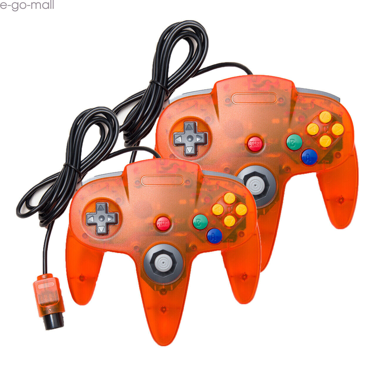 Wired N64 Controller Joystick Replacement For Nintendo 64 Console Clear Orange