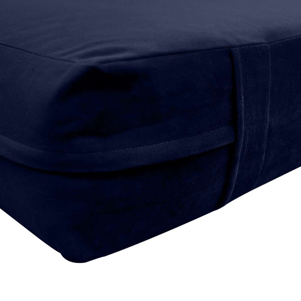 Model V2 Full Velvet KnifeEdge Indoor Daybed Mattress Cushion Complete Set AD373