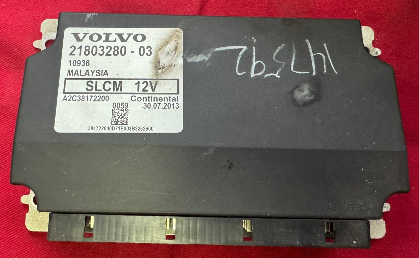 2014  VOLVO LIGHT CONTROL MODULE SLCM 21803280-03, A2C38172200  CONTINENTAL