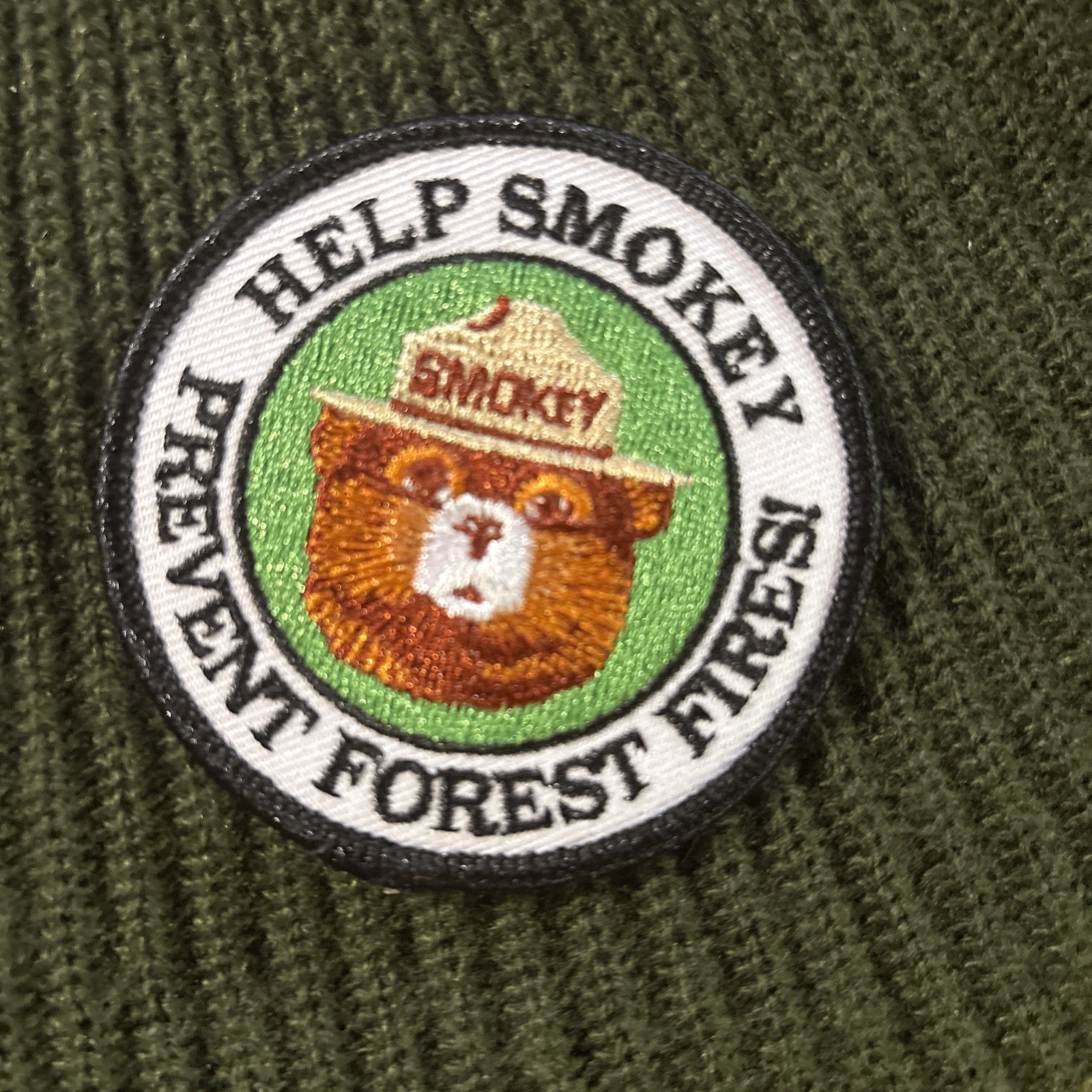 ⫸New Fire Prevention , Help Prevent Forest Fires Smokey the Bear patch Design