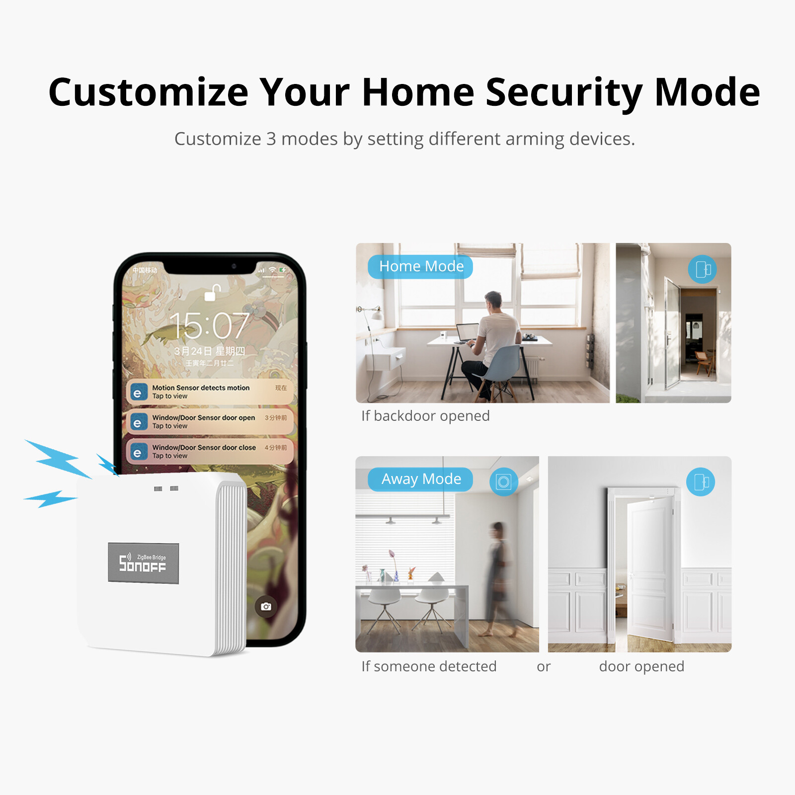 SONOFF ZBBridge-P Zigbee Bridge Pro Smart Home Security WiFi Wireless Controller