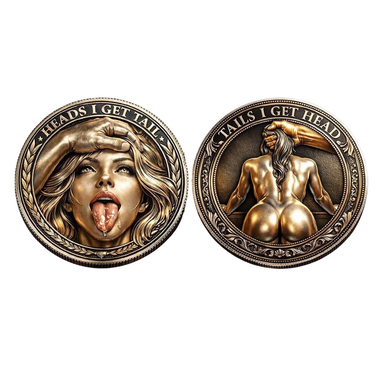 Heads I Get Tall, Talls I Get Head Fun Commemorative Coin