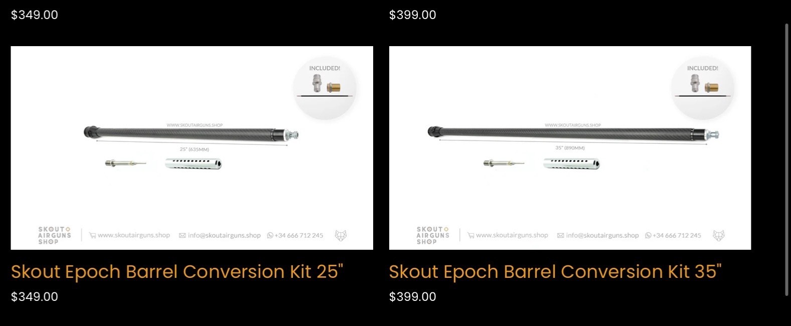 SKOUT EPOCH .22 cal w/Multiple Barrel kits!