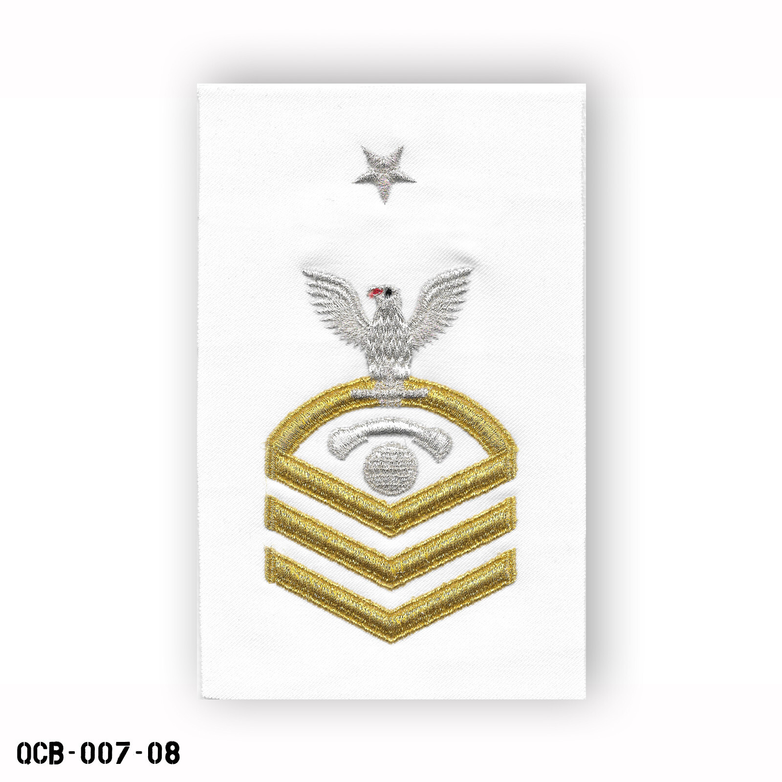 Interior Communications White Patch LG US Navy E8 Senior Chief Petty Officer NEW