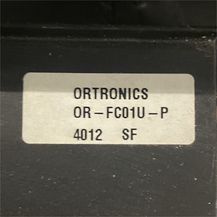 Ortronics OR-FC01U-P Patch Panel 1U 12 LC Fiber Optic Ports Rackmount 19 in