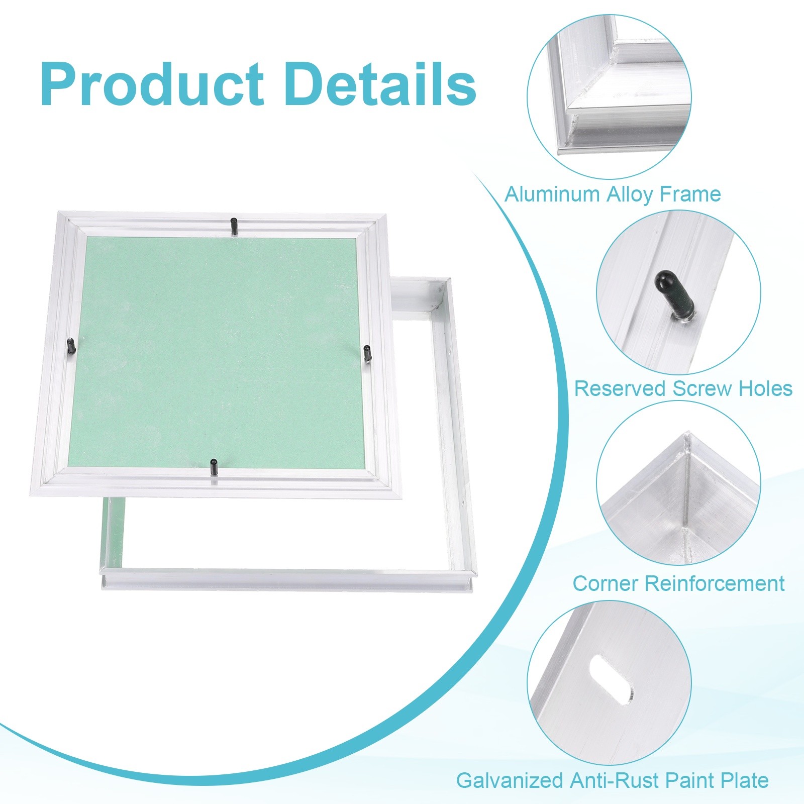 11"x11" Drywall Access Panel Wall Hole Cover Plumbing Access Doors, Green