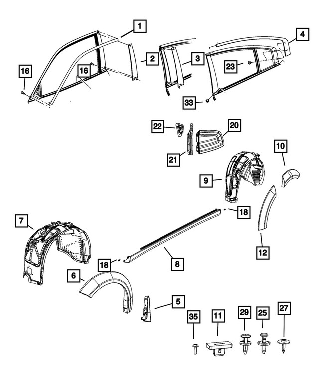 Genuine Mopar Splash Shield Left 05043109AC