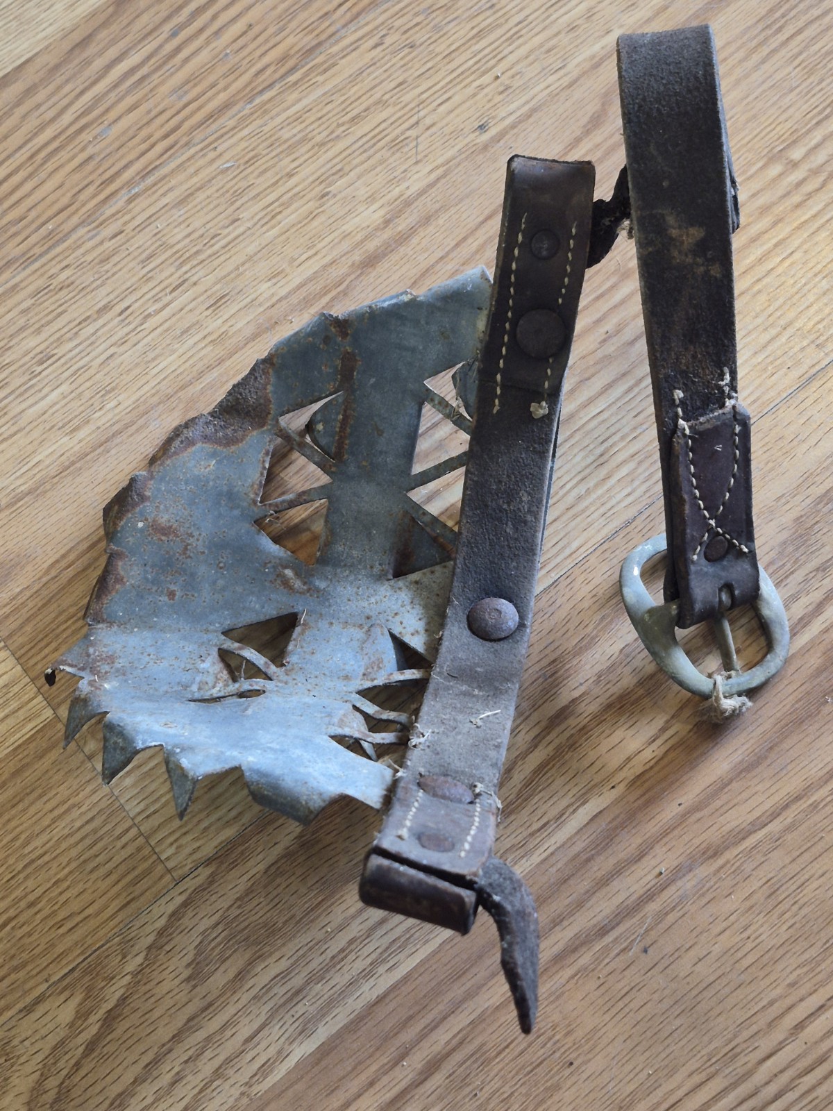 Antique Horse Harness Decoration Pat Nov 15 1892 Cut Tin Metal Bridle Tack Ornam