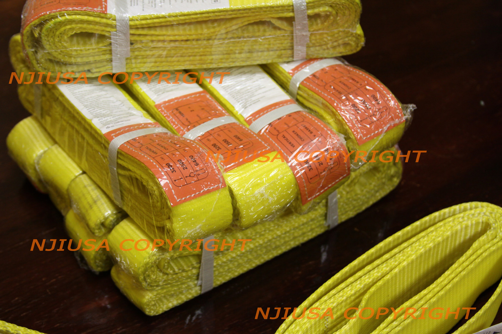 10x EE1-902 x 4ft Polyester Web Lifting Sling 2"x4' Lifting Tow Strap eye to eye