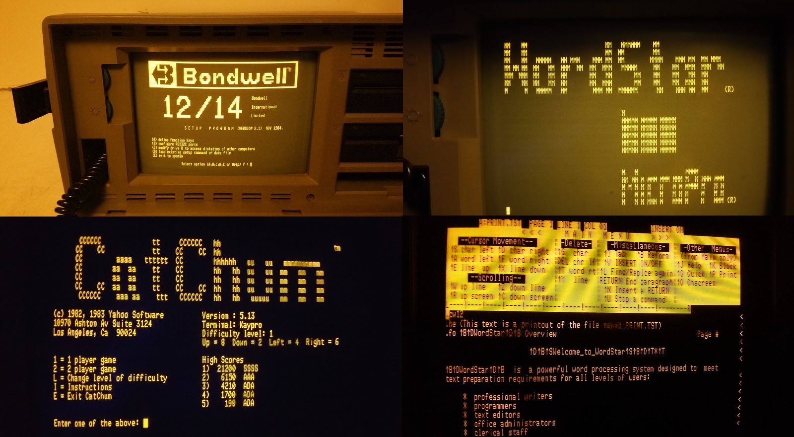 Bondwell 12/14 Systemdisk/bootdisk 5 DISKS(Wordstar,Zork III,Datastar,Basic)CP/M