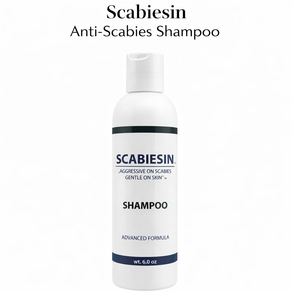 Scabiesin Anti-Scabies Shampoo 6.0 oz Advanced Formula To Treat Scabies