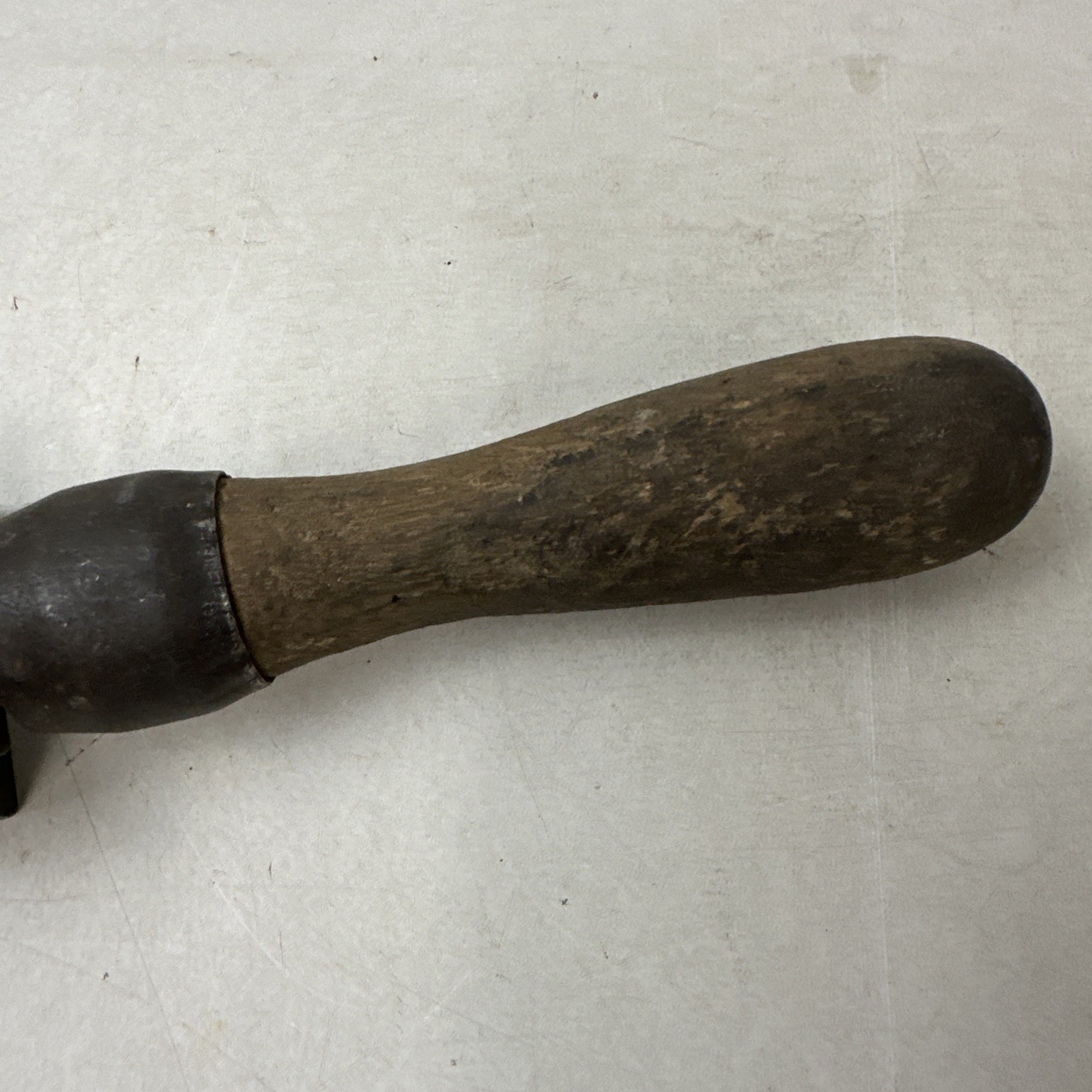 Vintage Bell System D Cable Vise Wooden Handle Tool