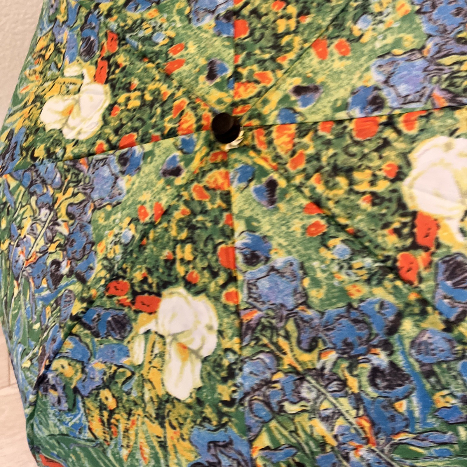 Van Gogh Irises Compact Travel Umbrella